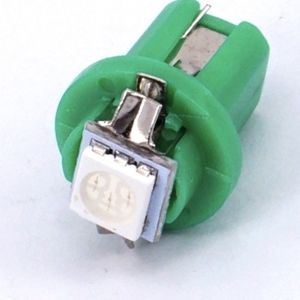 10 BOMBILLAS T5 B8.5D VERDES
