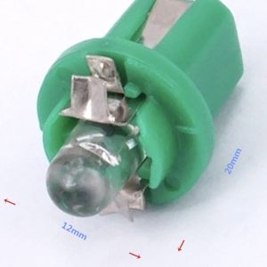 10 BOMBILLAS LED T5 B8.5 VERDES