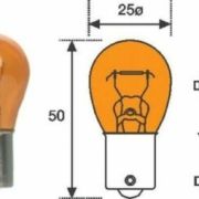 BOMBILLA PY21W, 1156, BAU15S, VOSLA 12V